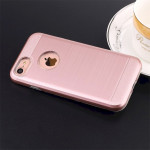 Wholesale iPhone 7 Hard Armor Hybrid Case (Silver)